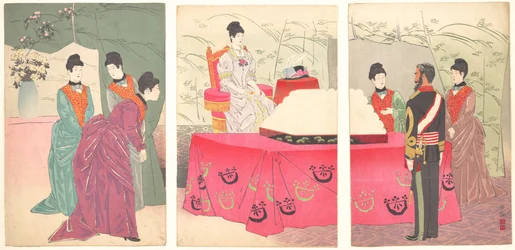 Illustration of the Empress Visiting the General Staff Headquarters