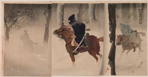 Scouts near Nuizhuang on a Snowy Night