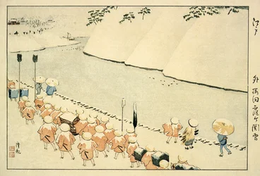 Snow at Soto-Sakurada, Kasumigaseki