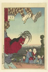 Street Performer from Edo (Hundred Views of Musashi Province)