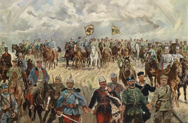 The Allied Monarchs with Their Commanders in the First World War