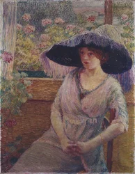 Girl with a Black Hat