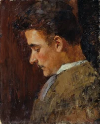 Youth Portrait of Rudolf Steindl, Brother-in-law of the Artist