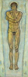 Male Nude Yellow and Blue, 1913