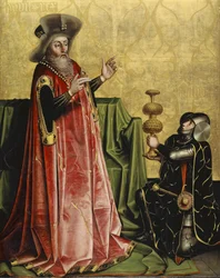 Abischai Before David from the Heilspiegel Altarpiece, c.1435