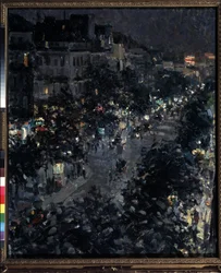 Paris At Night, Boulevard Des Italiens