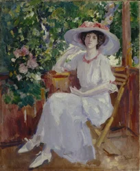 Portrait of the actress Nadezhda Komarovskaya
