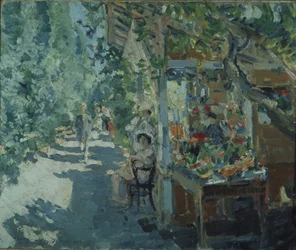 The Crimea. Fruit store