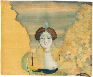 Young Lady with a Garden Beyond