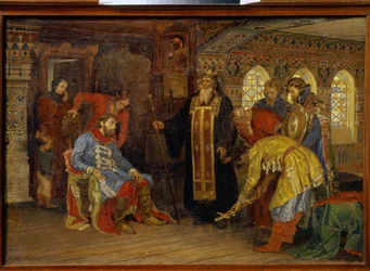 The Invitation of the Prince Pozharsky to Rule Over Armies for Liberation of Moscow