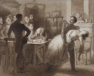 Illustration to the Poem The Tambov Treasurer