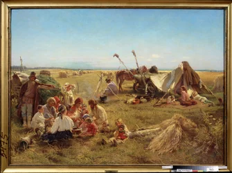 A Peasant Meal at Harvest Time