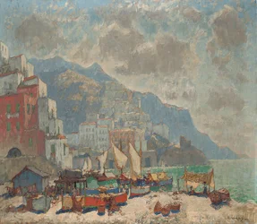 View of Amalfi in the Morning Light