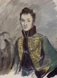 Nikolai Rostov. Illustration for the Novel War and Peace by Leo Tolstoy