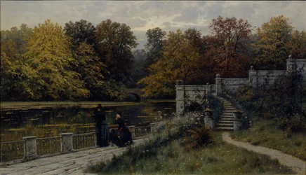 The Lazienki Park, 1886