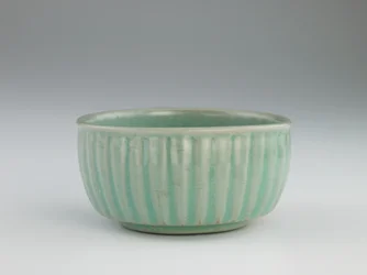 Bowl with Molded and Incised Decoration of Bamboo