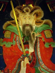 Detail, Portrait of the Tenth King Yeonsangun