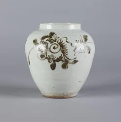 Jar with floral design, Yi dynasty, 1392-1910