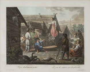 Game of Jumping on a Board, ca 1812