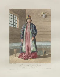 Tatar Girl. From Les peuples de la Russie