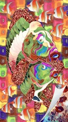 Colorful Mosaic Fish