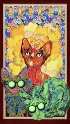 Colorful Sphynx Cats