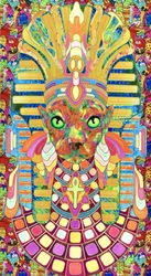 Psychedelic Pharaoh Cat