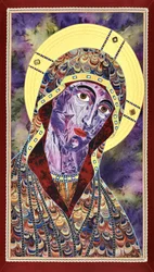 Purple Madonna Icon