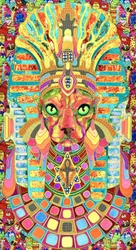 Vibrant Cat Pharaoh