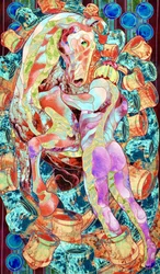 Vibrant Horse and Man