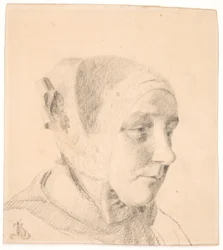 Head of a Woman with Non-Bornholm Headgear