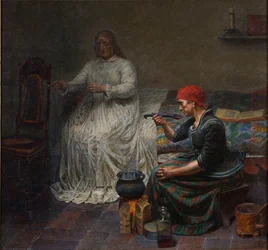 Leonora Christina in the Blue Tower. Cooking Porridge