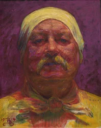 Self-portrait by Lamplight