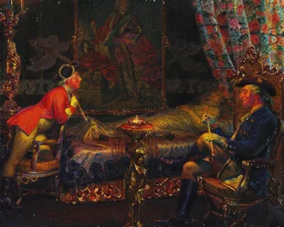 Struensee and Caroline Mathilde at the Dead Body of Queen Sofie Magdalene