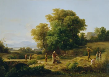 Ideal Landscape with Boaz and Ruth