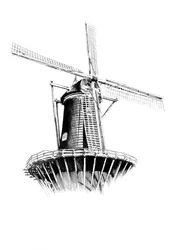 Classic Dutch Windmill