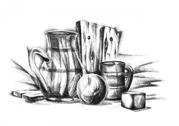 Classic Still Life Drawing