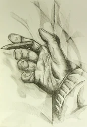 Creative Hand with Pencil