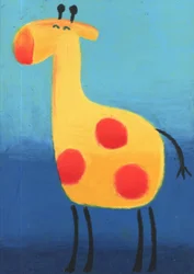 Cute Yellow Giraffe