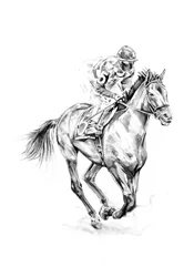 Dynamic Racehorse Drawing