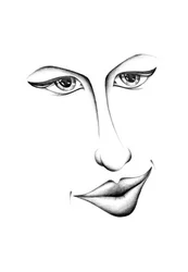 Enigmatic Gaze and Smile