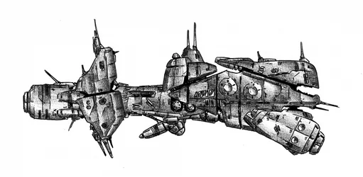 Futuristic Sci-Fi Starship