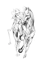 Galloping Horse Rider