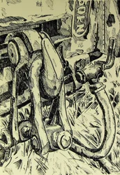 Gritty Industrial Shackle