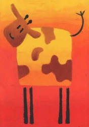 Happy Cartoon Cow