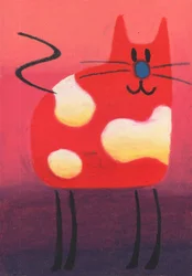 Happy Red Spotted Cat