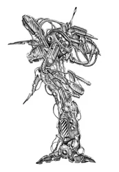 Intricate Mechanical Robot