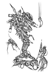 Intricate Sci-Fi Robot