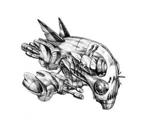 Intricate Sci-Fi Robot
