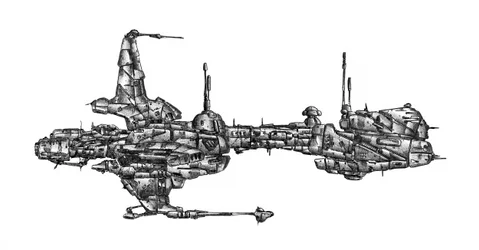 Intricate Sci-Fi Spaceship